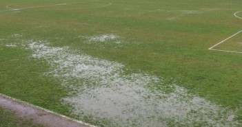 waterlogged pitch