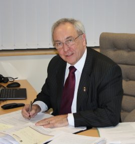 John Dwyer at his desk