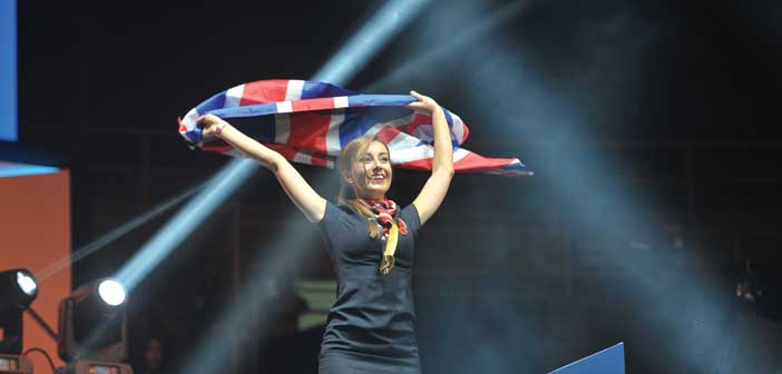 Rianne-with-flag