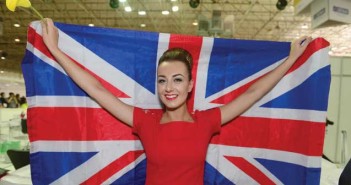 rianne with flag
