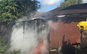 shed fire