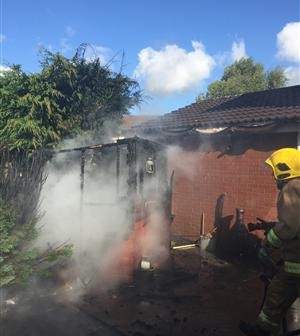 shed fire