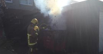 bin fire