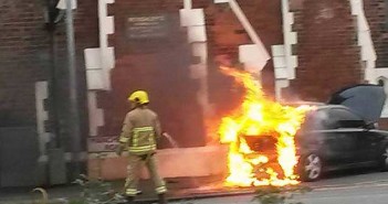car fire