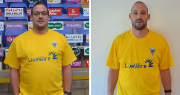 Rugby fitness challenge James Milsom before and after