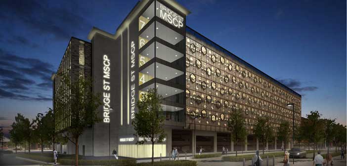 A CGI of the proposed new multi-storey car park