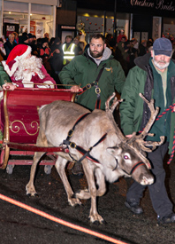 Pic by J King 28th Nov 15 Father Christmas in Frodsham Christmas Festival Parade.
