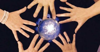 world and hands