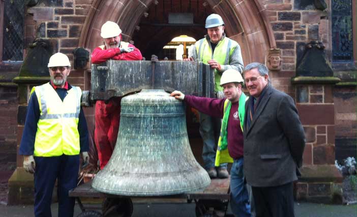 The former Crsofield's bell from St Thomas's Church