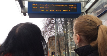 bus stop display