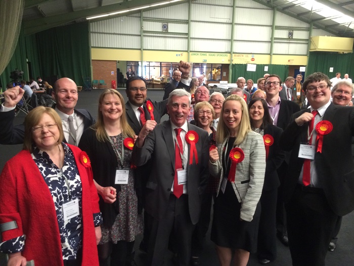 The victorious Labour team 