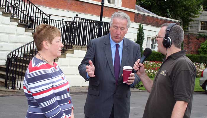 MPs Helen Jones and David Mowat catch up with Steve Lewis from Radio Warrington