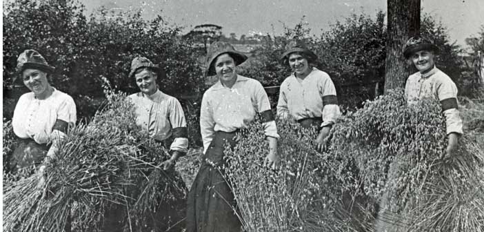 World War 1 landgirls at Hatton