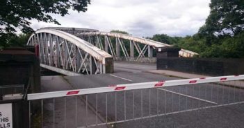 stuck swing bridge