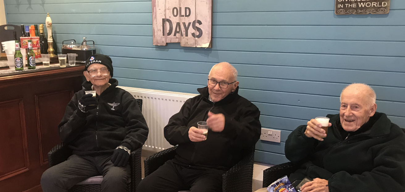 Care home residents go back to their "pub"