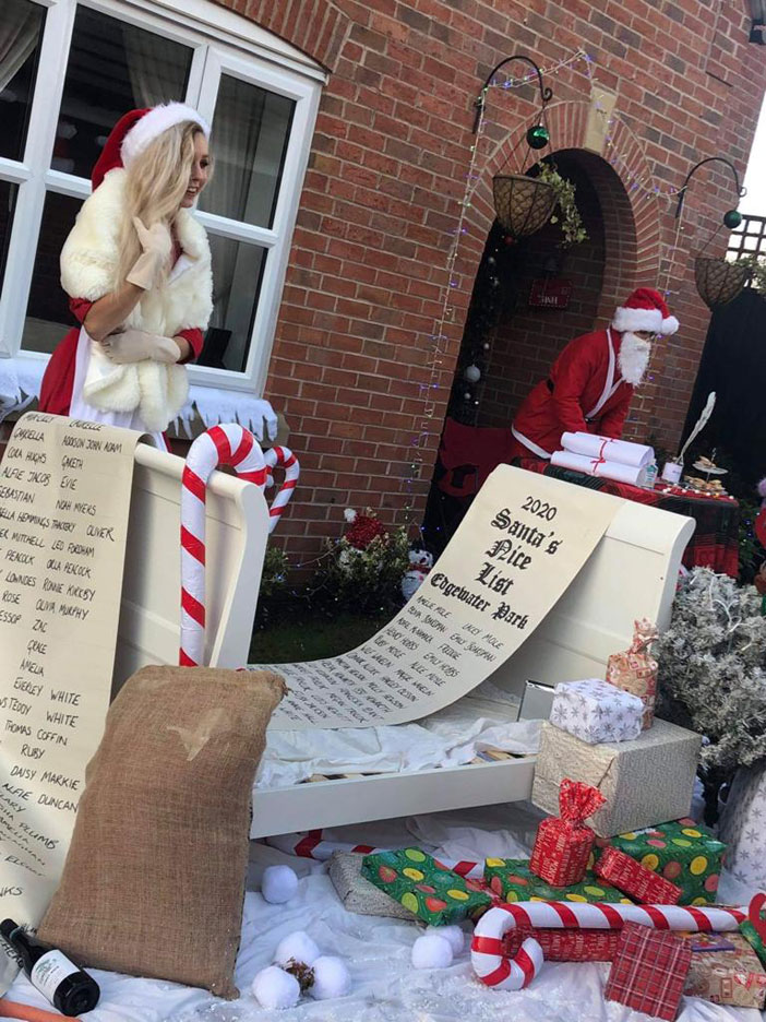 Warrington’s very own Mrs Claus transforms garden into grotto