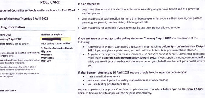 polling card