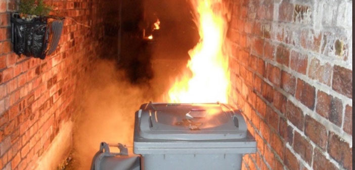 bin fire