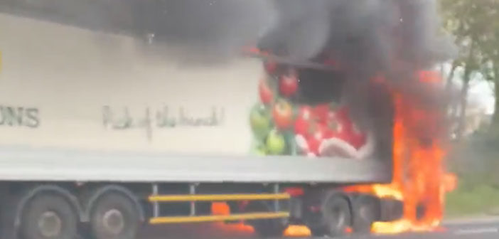 lorry fire