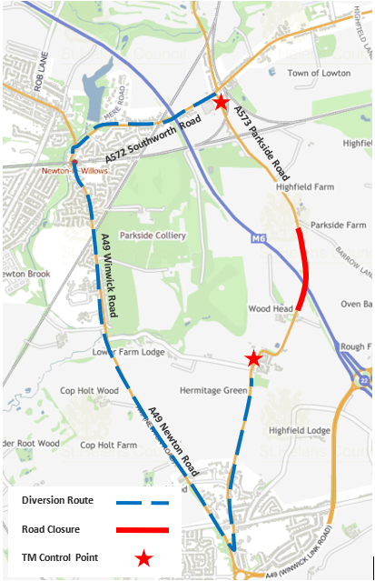 Parkside diversion