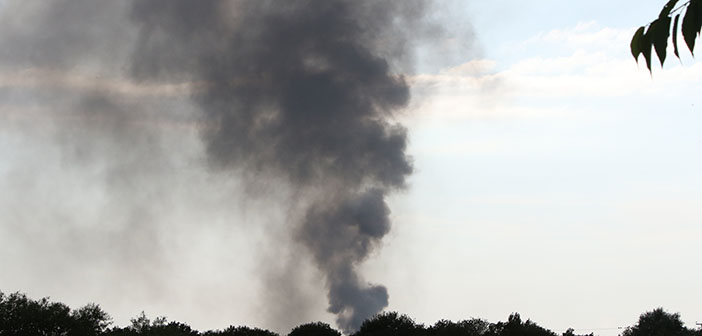 black smoke