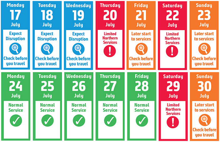 strike timetable