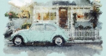vintage car canvas