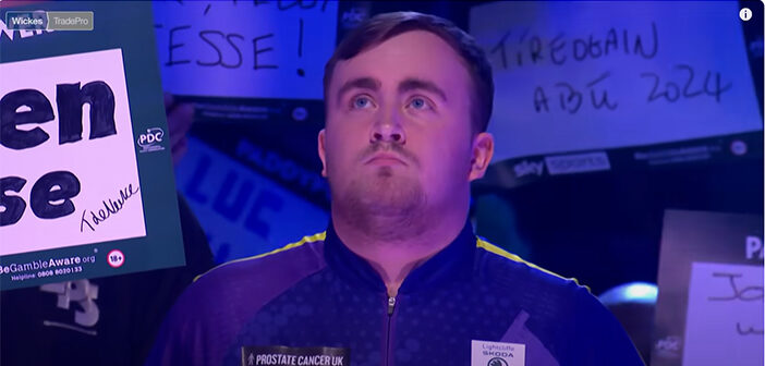 Incredible scenes as teenager Luke "The Nuke" Littler rampages into ...