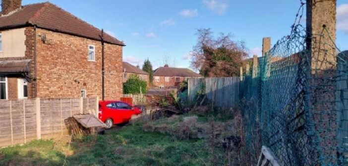 detached house in the garden