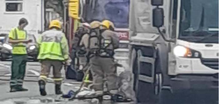 bin lorry fire