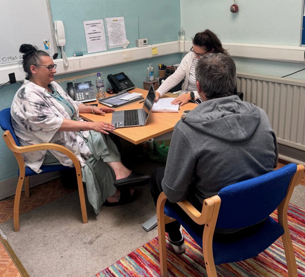 Support worker staff doing referral