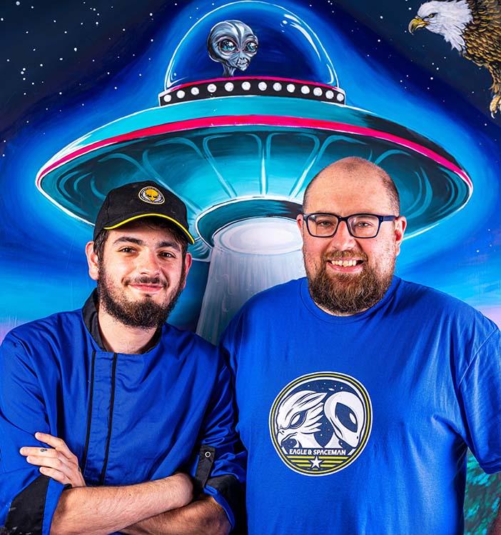 Eagle and Spaceman