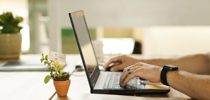 online creators on laptop