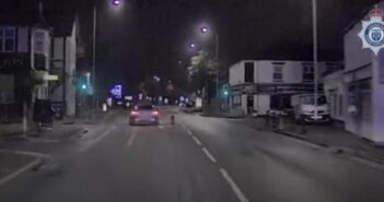 police cars rammed