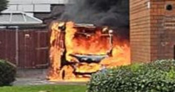 mini bus fire