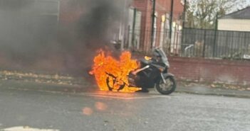 motorbike fire