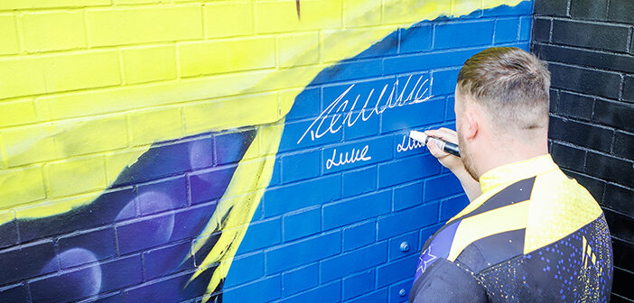 Giant 38ft Luke Littler Mural created to celebrate World Champion’s remarkable rise