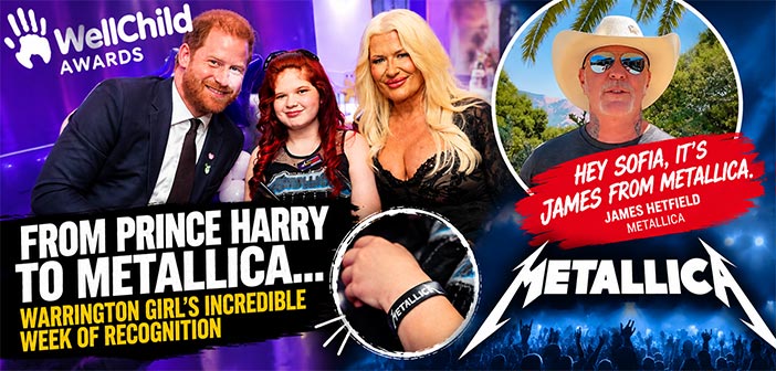 Award-winning young Metallica superfan from Latchford gets incredible surprise from James Hetfield