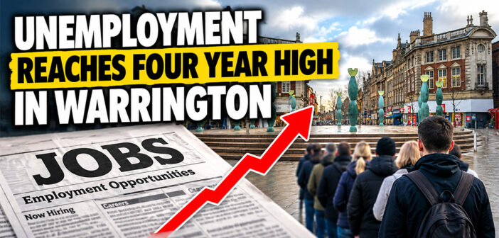Warrington unemployment figures hit highest level for more than four years