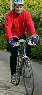 man on bike
